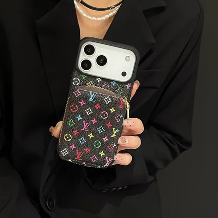 LV iPhone17pro ケース 背面ファスナーポケット