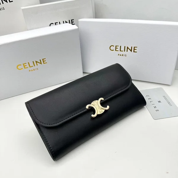 セリーヌ シャイニーカーフスキン 長財布