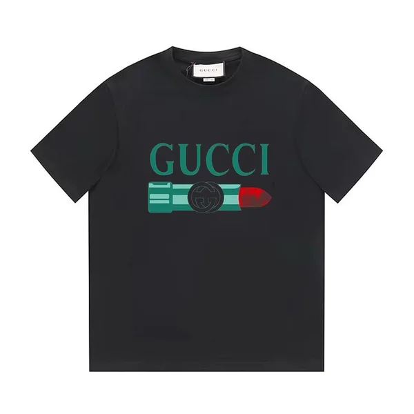 グッチ リップスティック コットン Tシャツ
