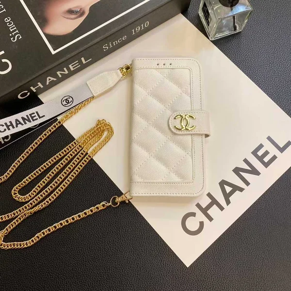 chanel スマホケース 手帳型 ホワイト