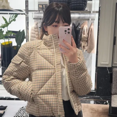 モンクレール ケロス ダイヤモンドキルティング ウール混合 ダウンジャケット